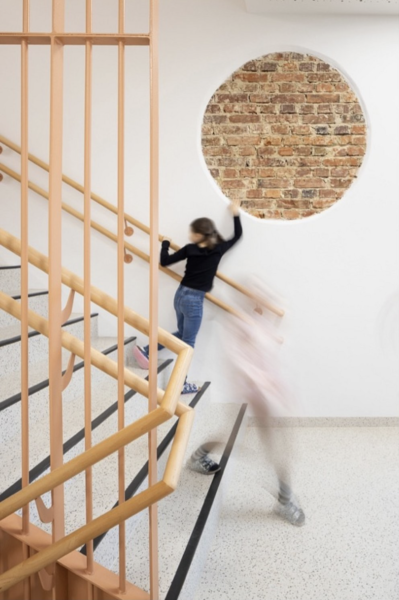 Mira Lobe Schule, Architektur (Erweiterung/Sanierung): Schneider, Lengauer, Pühringer;  Foto: Gregor Graf